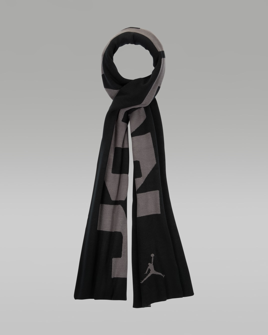 Jordan Knit Scarf - Black/Iron Grey