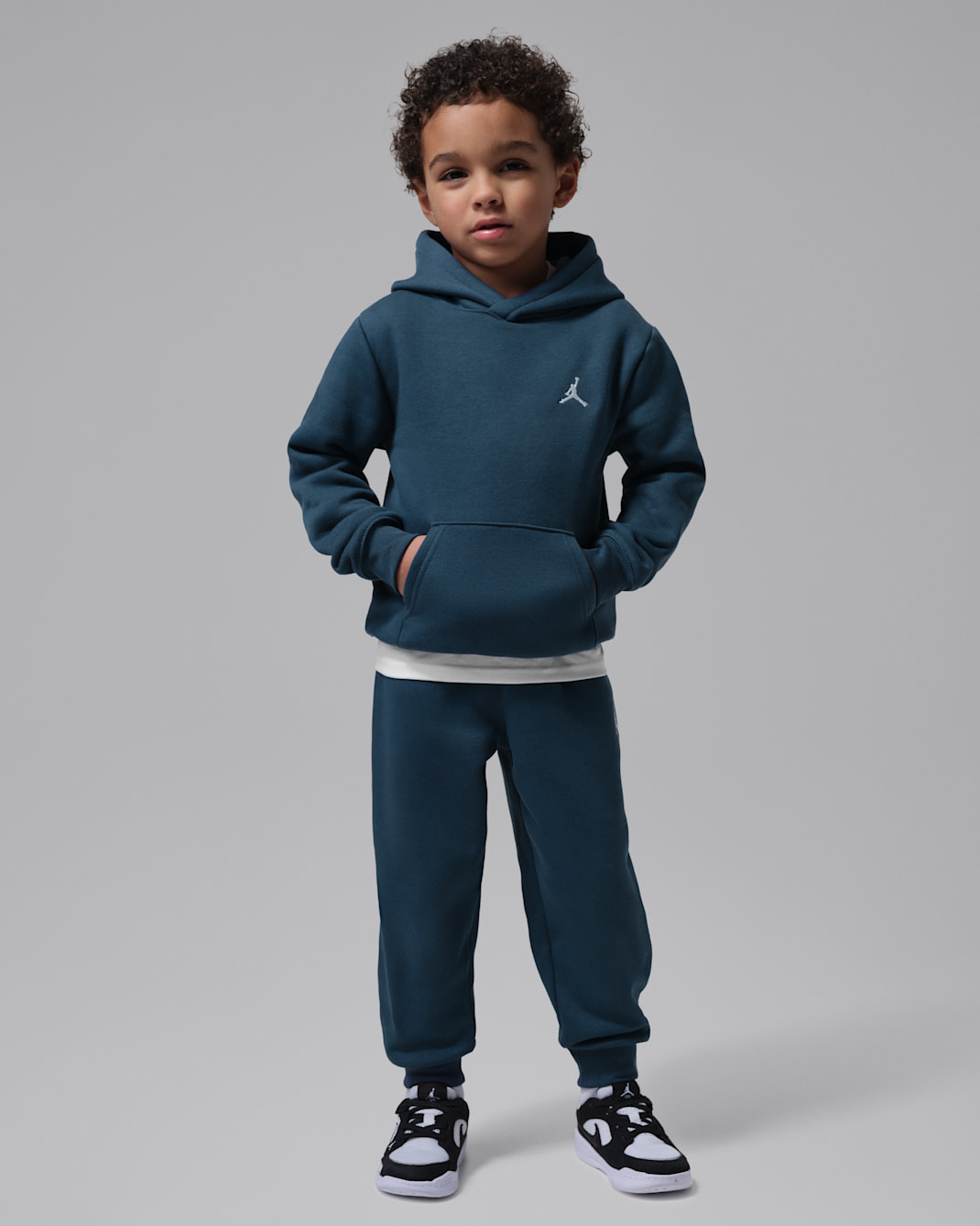 Jordan Brooklyn Fleece Little Kids' 2-Piece Pullover Hoodie Set - Squadron Blue