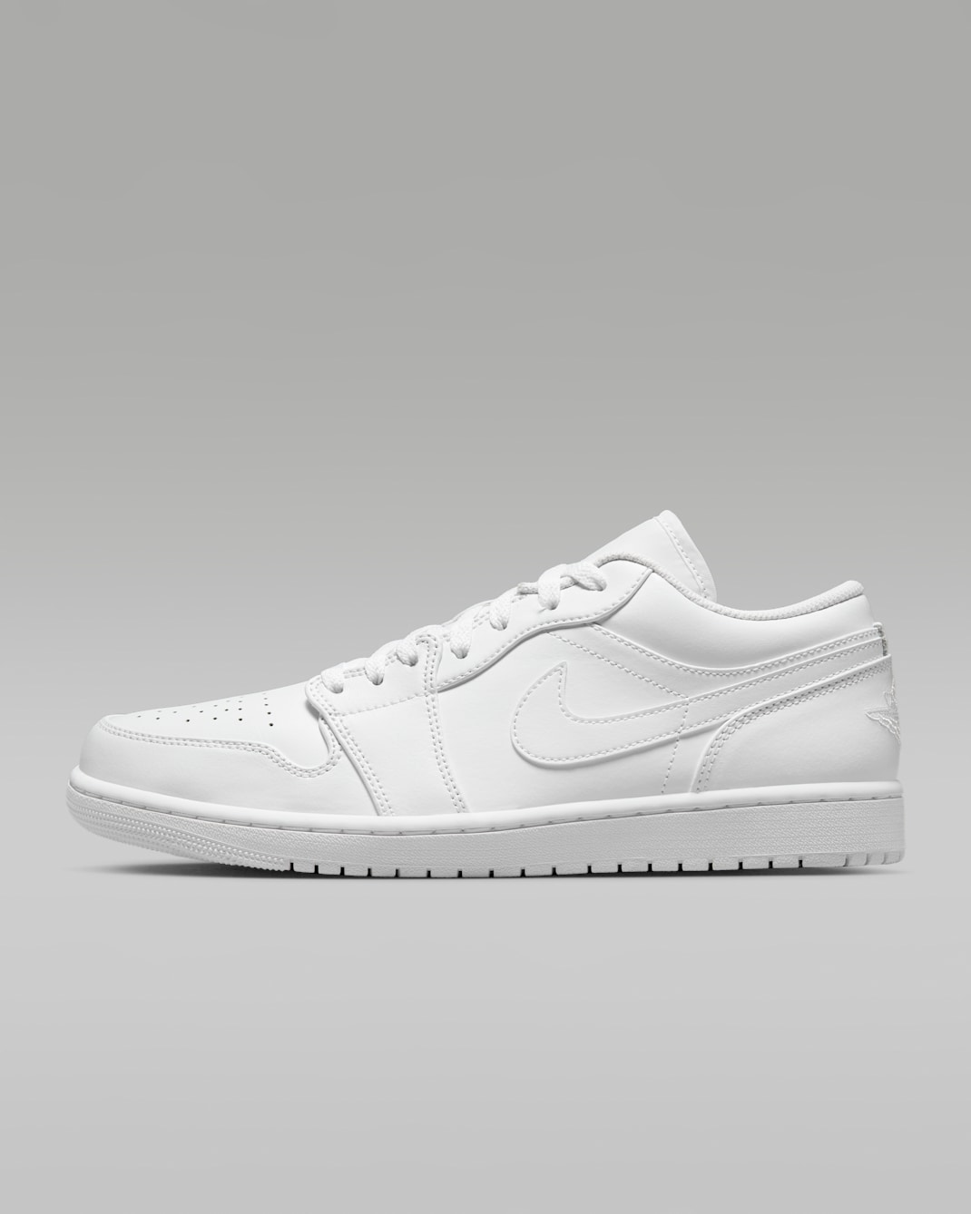 Air Jordan 1 Low Men's Shoes - White/White/White