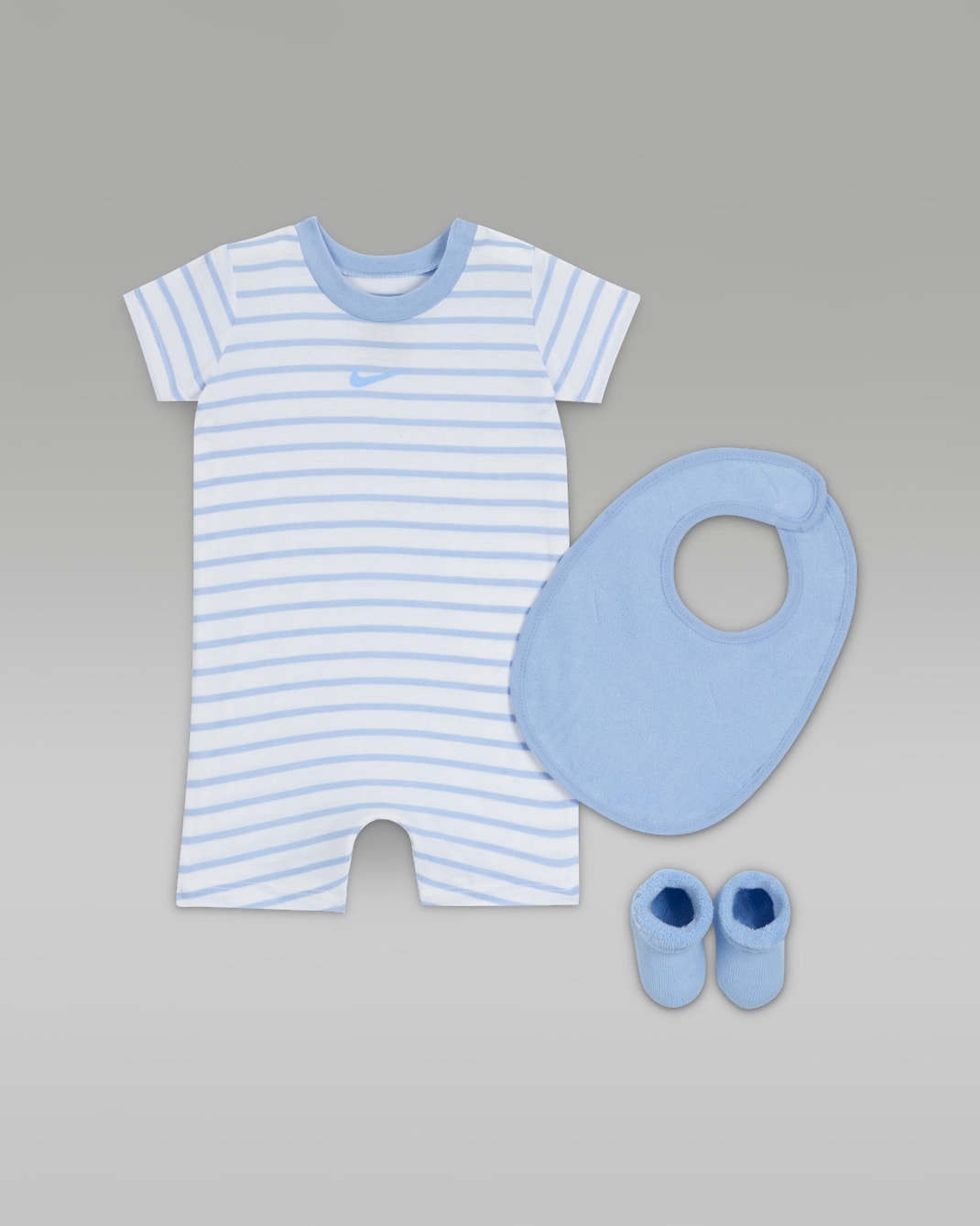 Conjunto de enterito de felpa de 3 piezas para bebé Nike - Cobalto felicidad