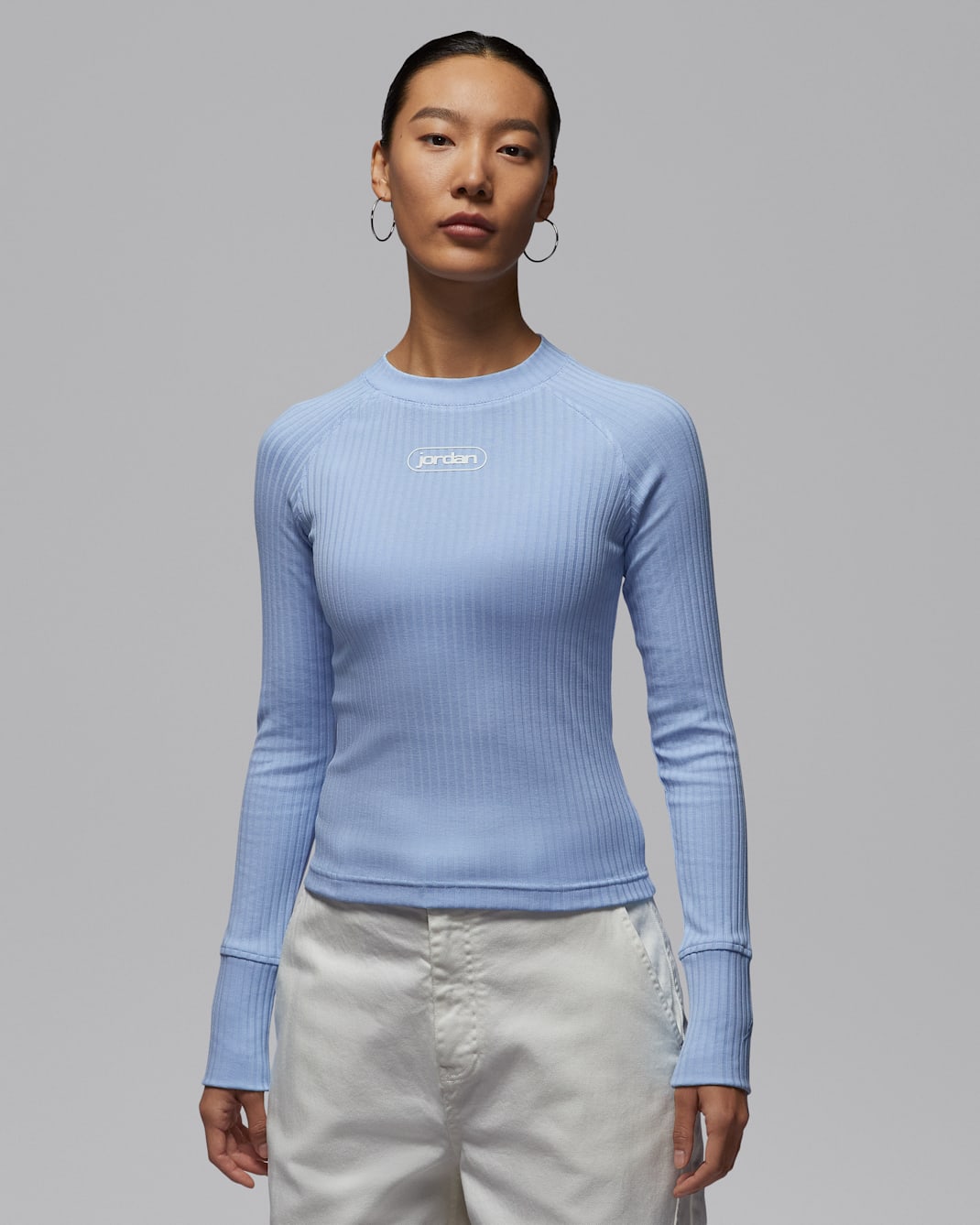 Jordan Flight Women's Long-Sleeve Top - Psychic Blue/Sail