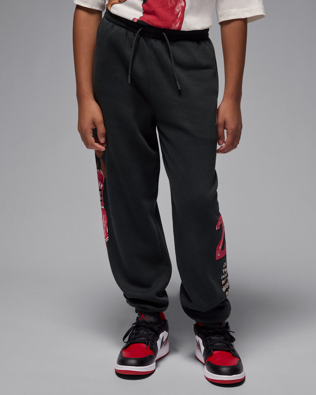 Pants de tejido Fleece Sketch para niños talla grande Jordan - Sombrío apagado