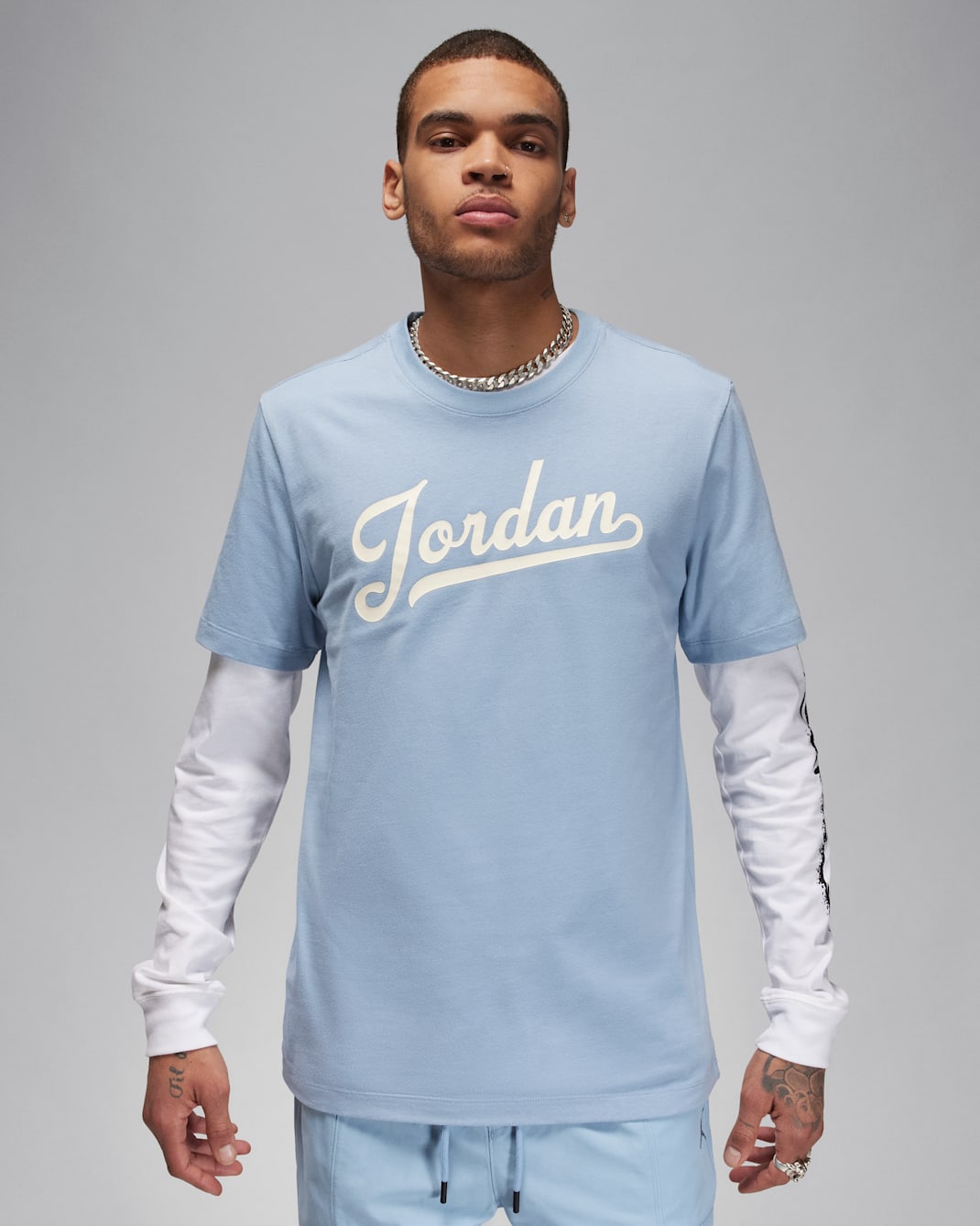 Pánské tričko Jordan Flight MVP - Blue Grey/Sail/Sail