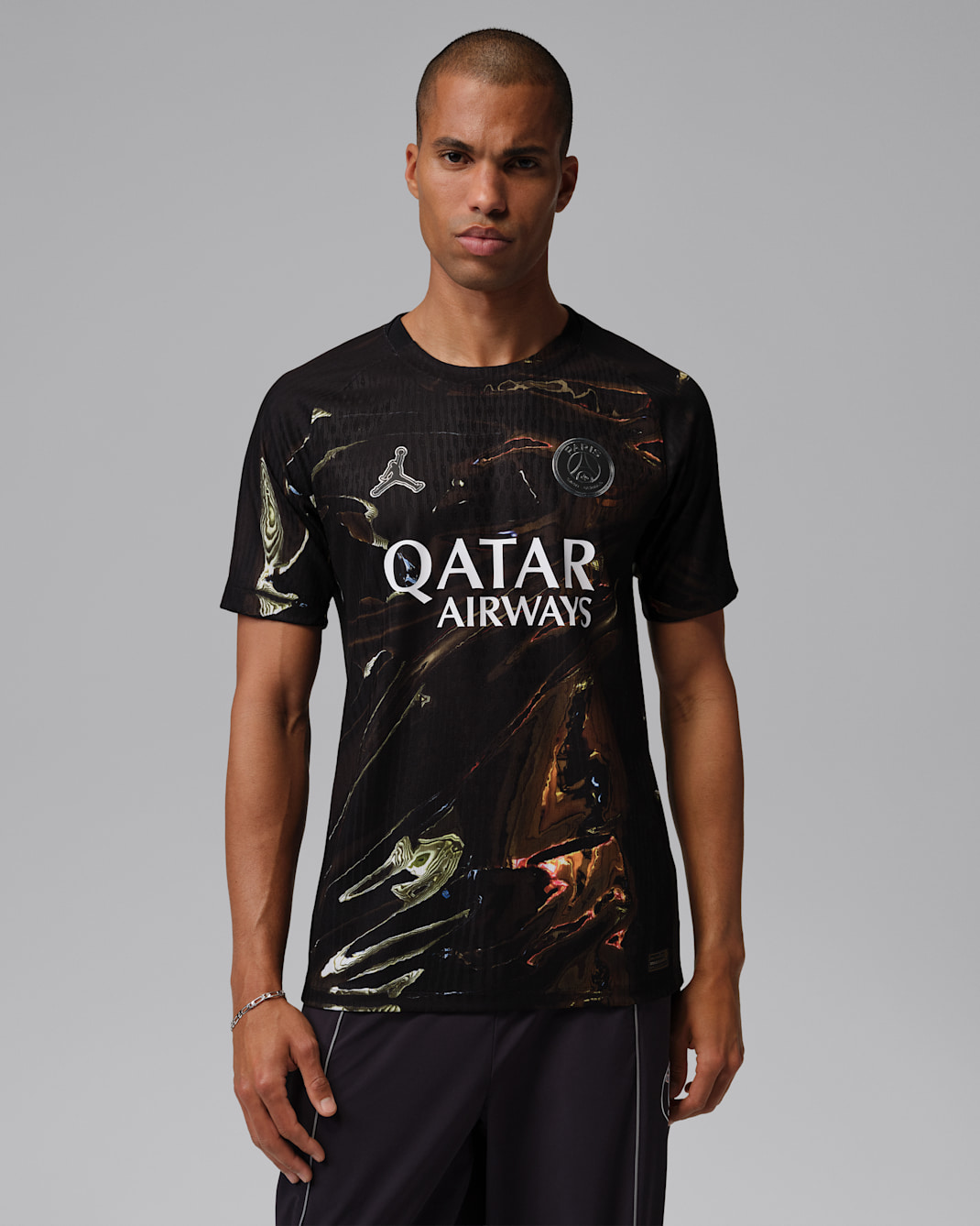 Paris Saint-Germain 2026 Match Night Edition Men's Jordan Dri-FIT ADV Football Authentic Jersey - Black/White/Black