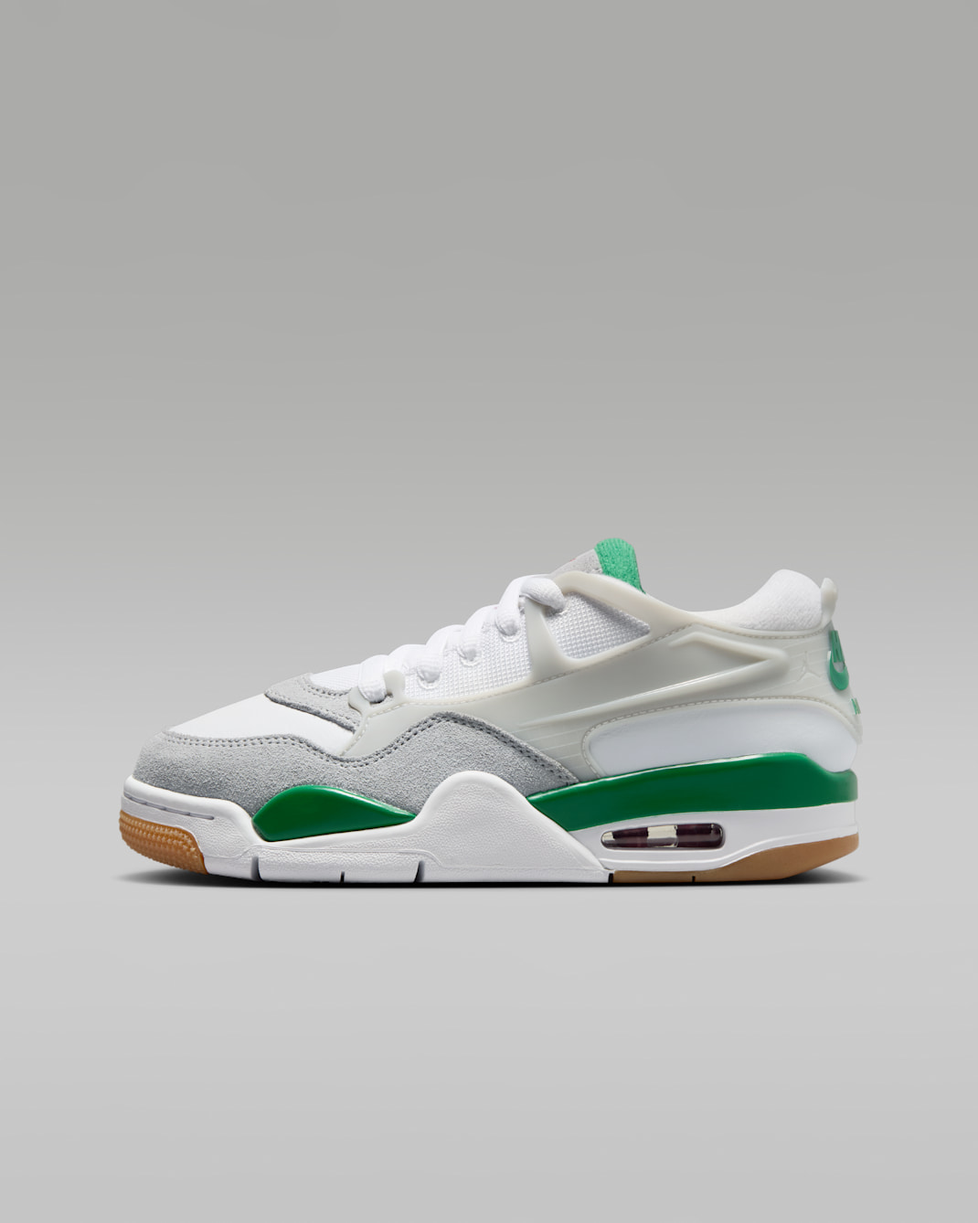 Air Jordan 4 RM Older Kids' Shoes - White/Neutral Grey/Wolf Grey/Pine Green