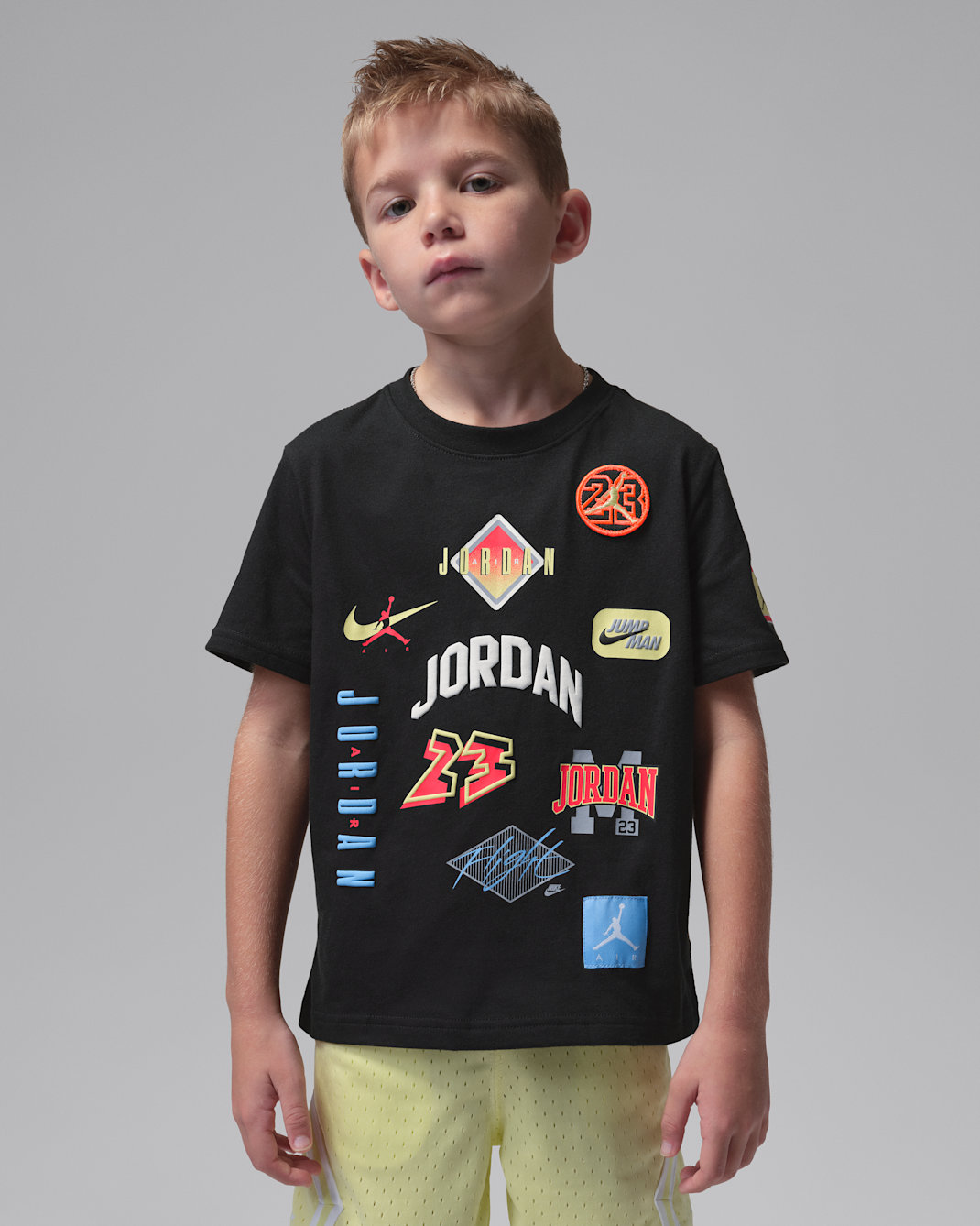 Jordan Little Kids' Dynasty Patch T-Shirt - Black
