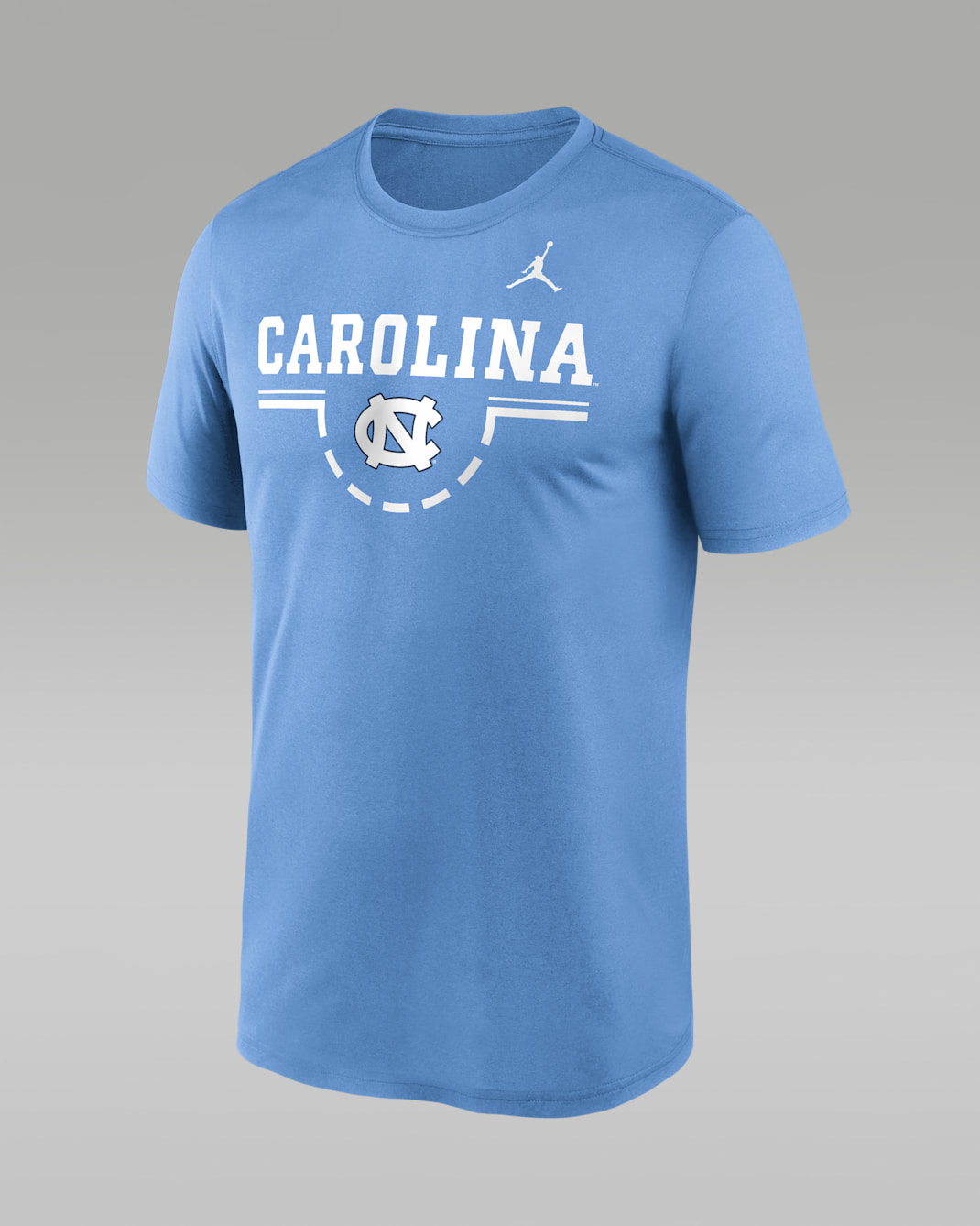 Playera universitaria marca Jordan Dri-FIT para hombre North Carolina Courtside - Azul claro