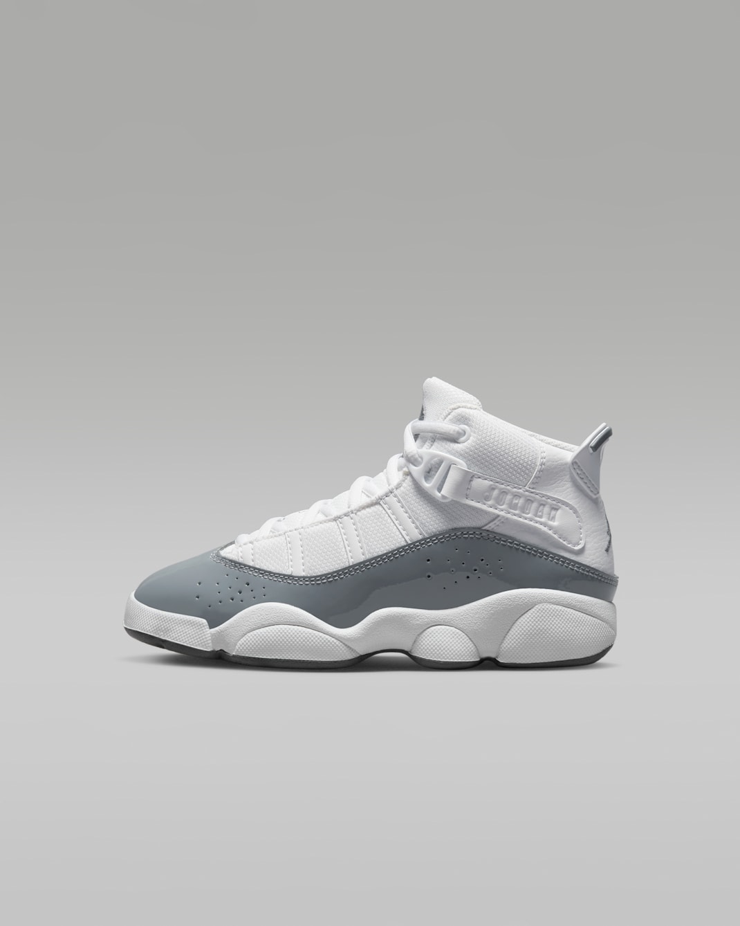 Calzado para niños talla pequeña Jordan 6 Rings - Blanco/Blanco/Gris azulado