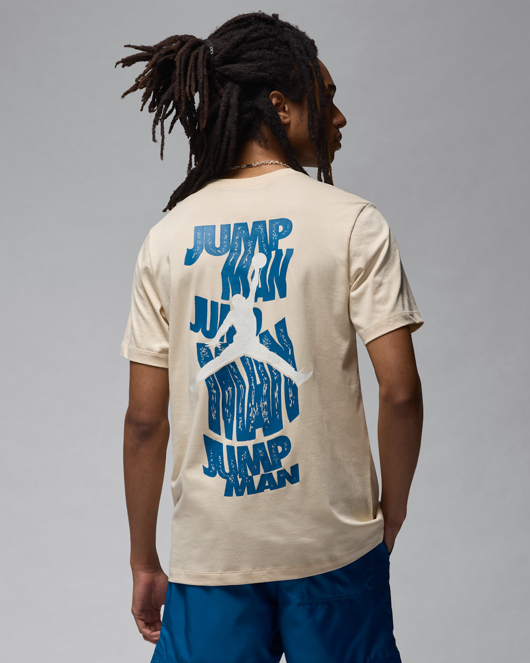 ジョーダン ブランド メンズ Tシャツ - レジェンドライトブラウン/インダストリアルブルー/セイル