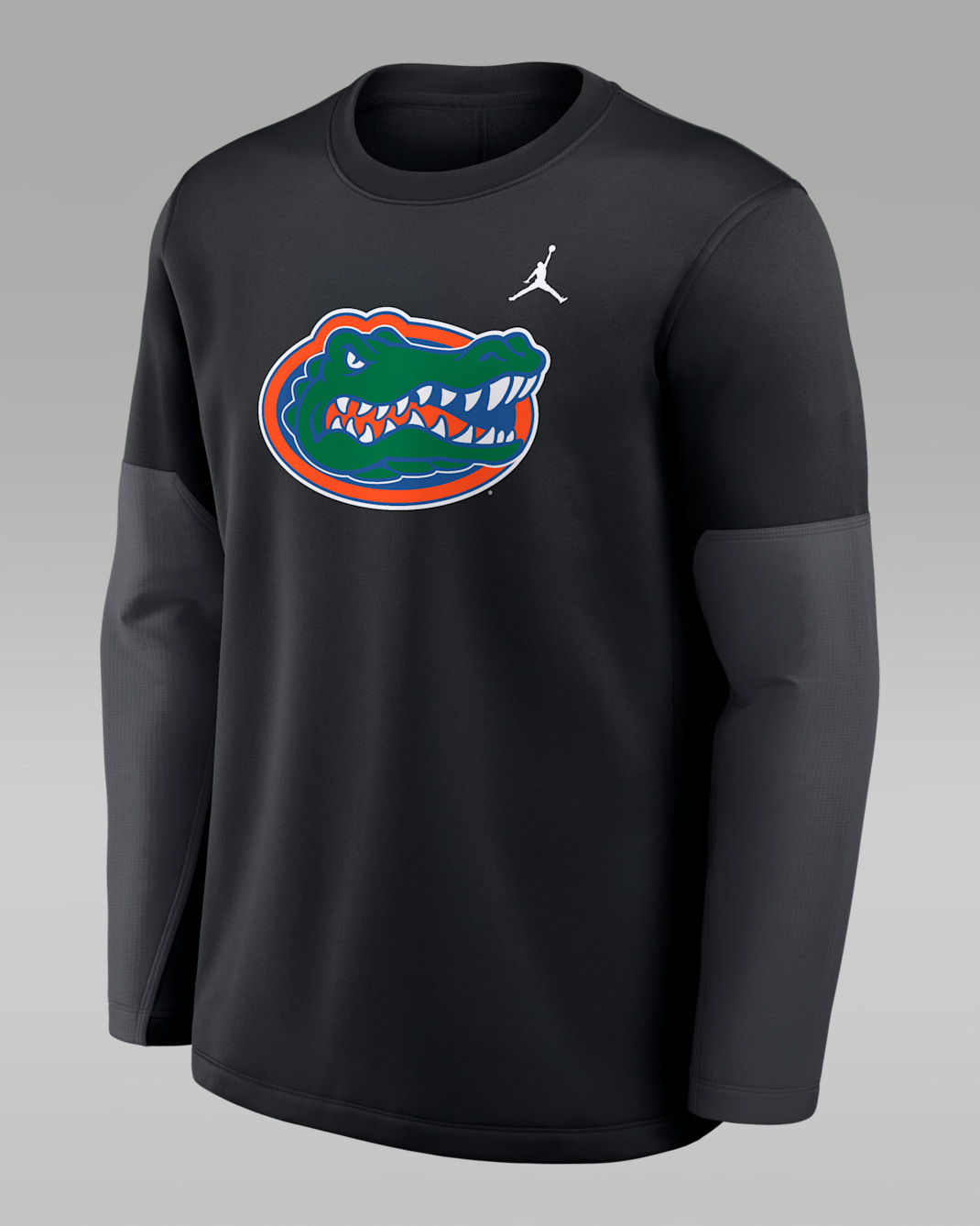 Playera de manga larga universitaria marca Jordan Therma-FIT para hombre Florida Sideline Coach - Negro