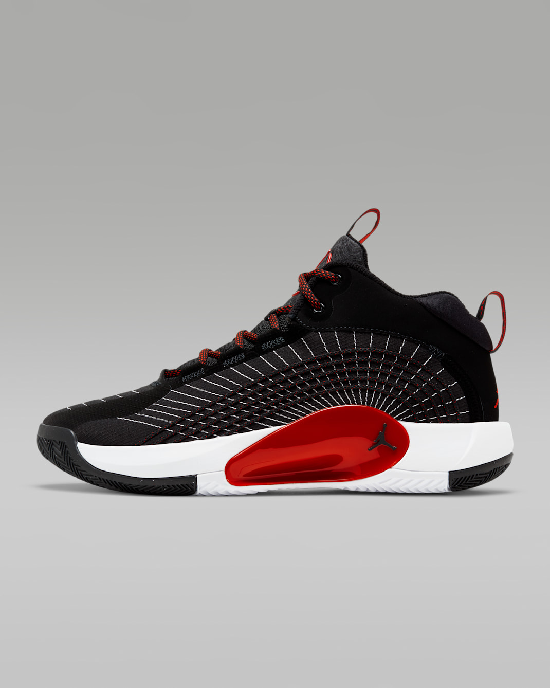 Tenis de básquetbol Jordan Jumpman 2021 - Negro/Negro/Blanco/Rojo universitario