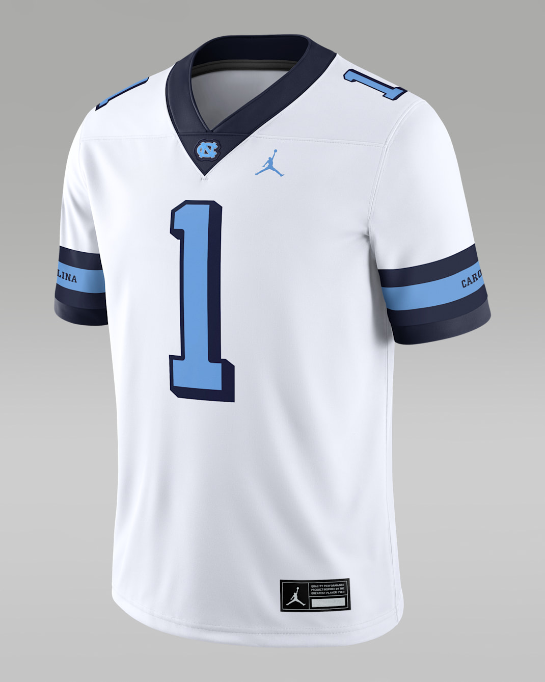 Jersey universitario marca Jordan Dri-FIT para hombre North Carolina Tar Heels - Blanco