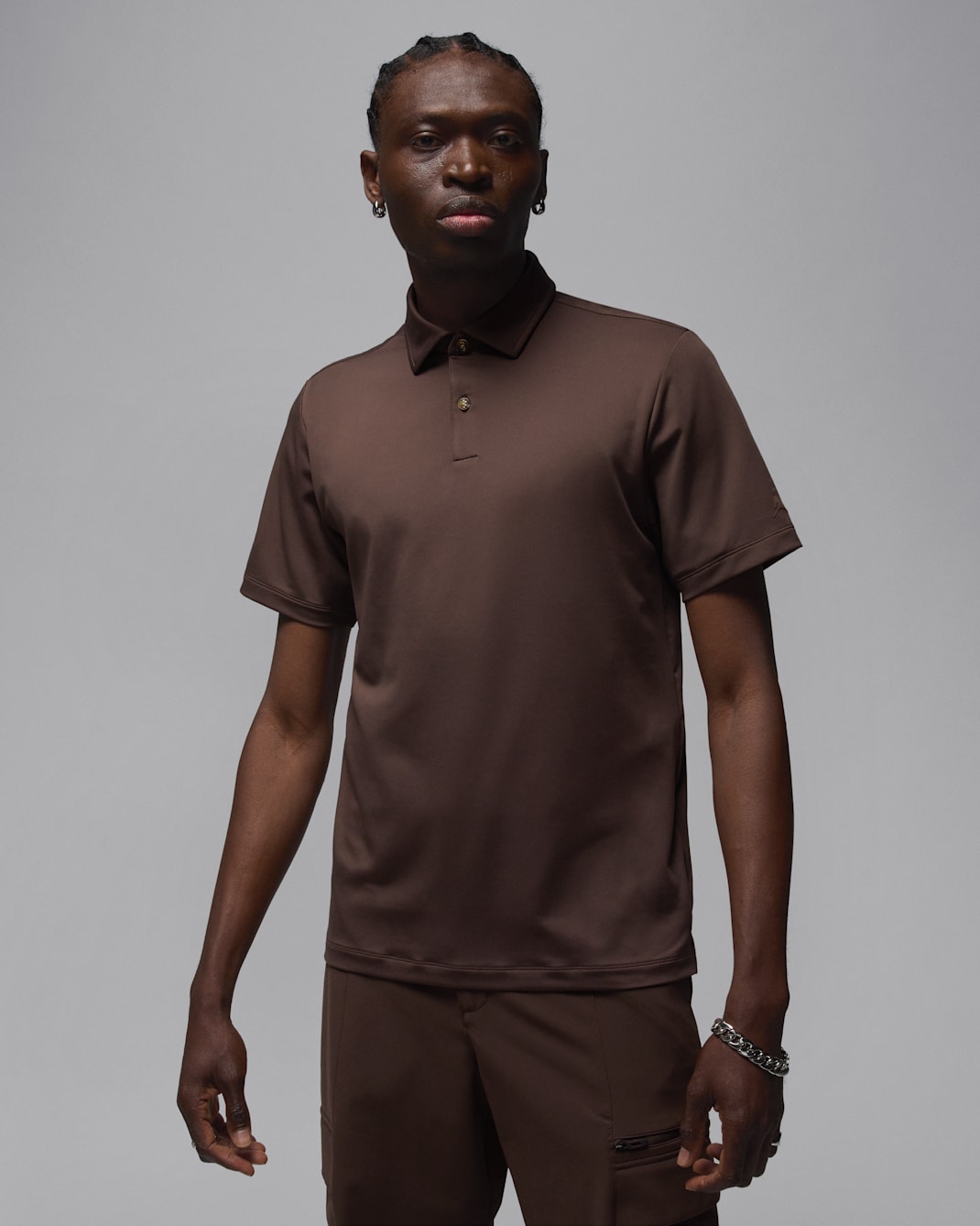 Jordan Sport Men's Golf Polo - Baroque Brown/Baroque Brown