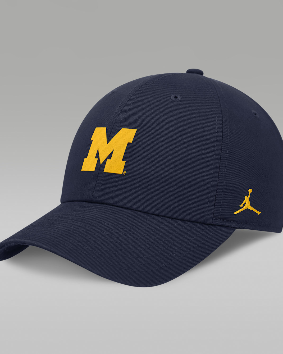 Gorra universitaria marca Jordan ajustable para hombre Michigan Classic Club - Azul marino