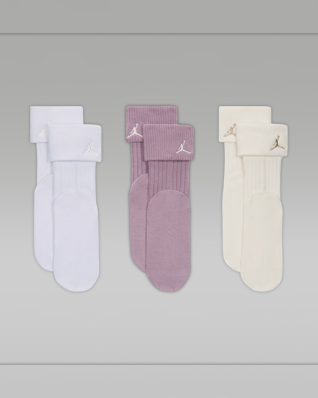 Jordan Kids' Foldover Micro Crew Socks (3 Pairs)