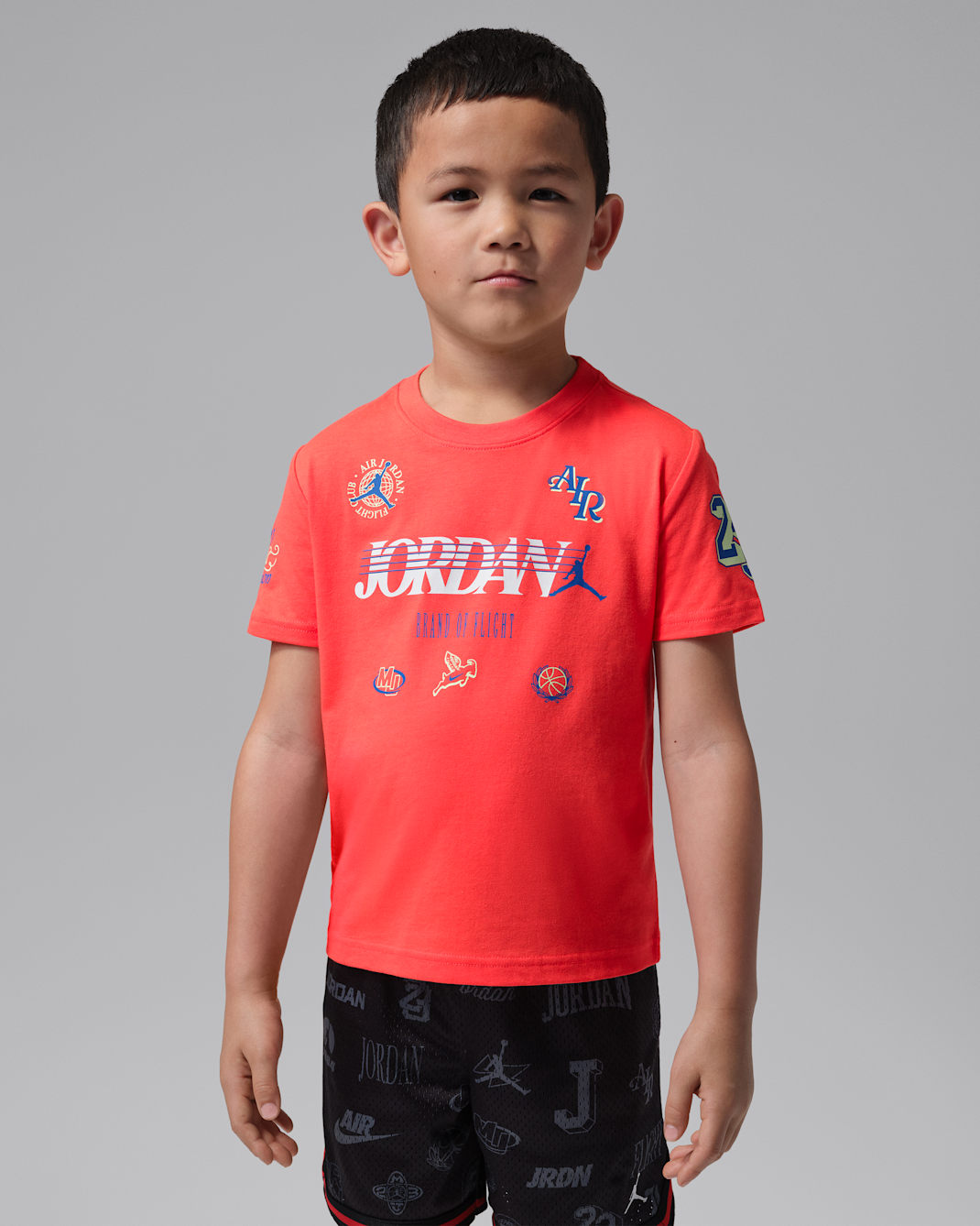 Playera para niños talla pequeña Jordan Sports Club - Infrarrojo
