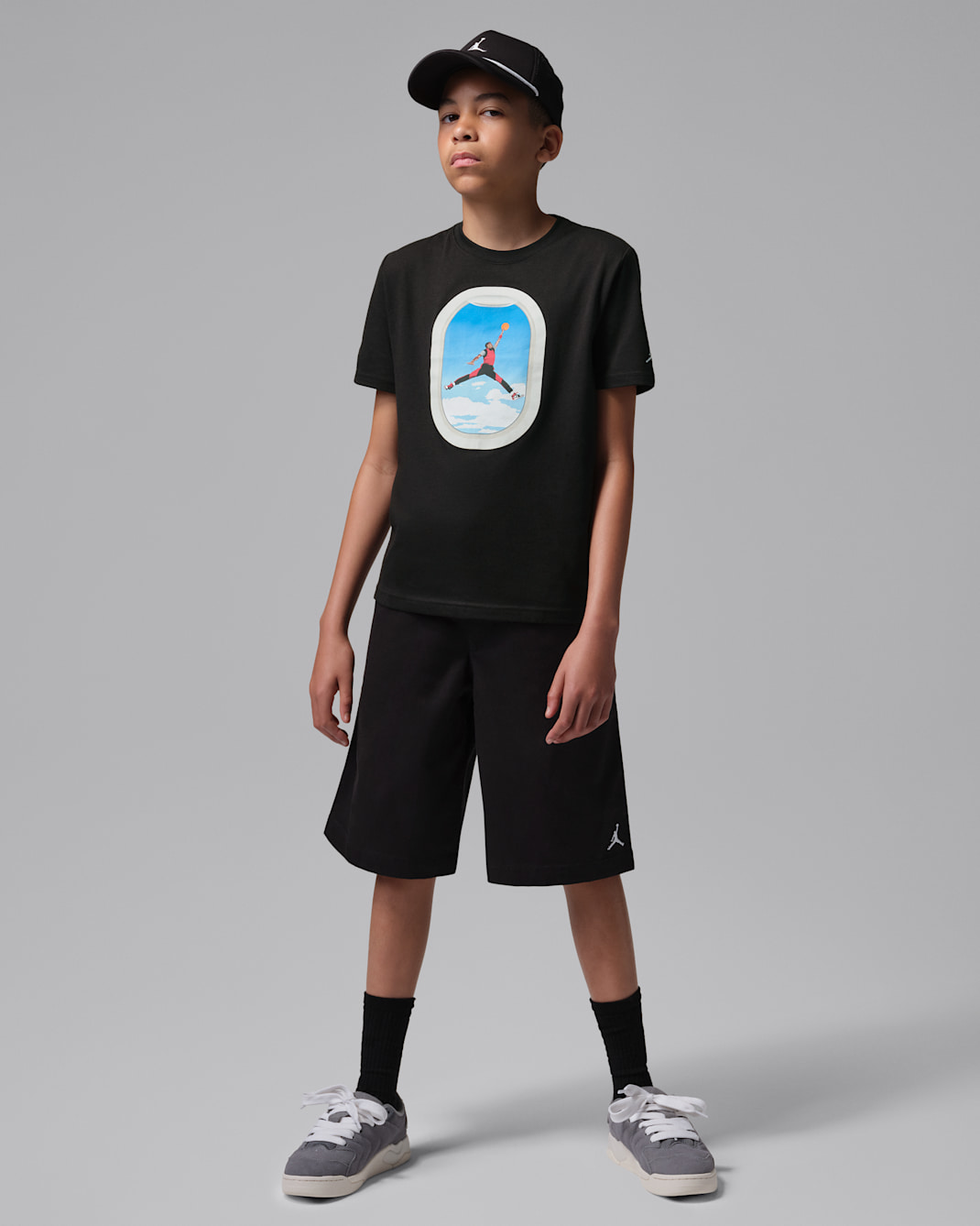 Air Jordan Big Kids' Plane Window T-Shirt