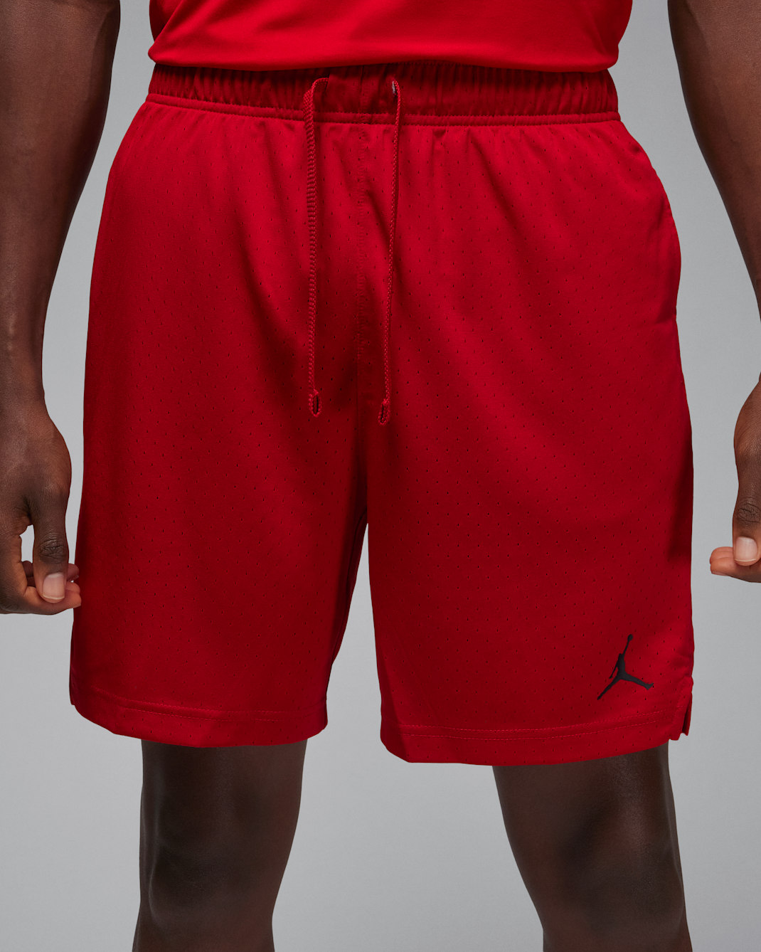 Jordan Sport Dri-FIT Mesh-Shorts für Herren - Gym Red/Schwarz