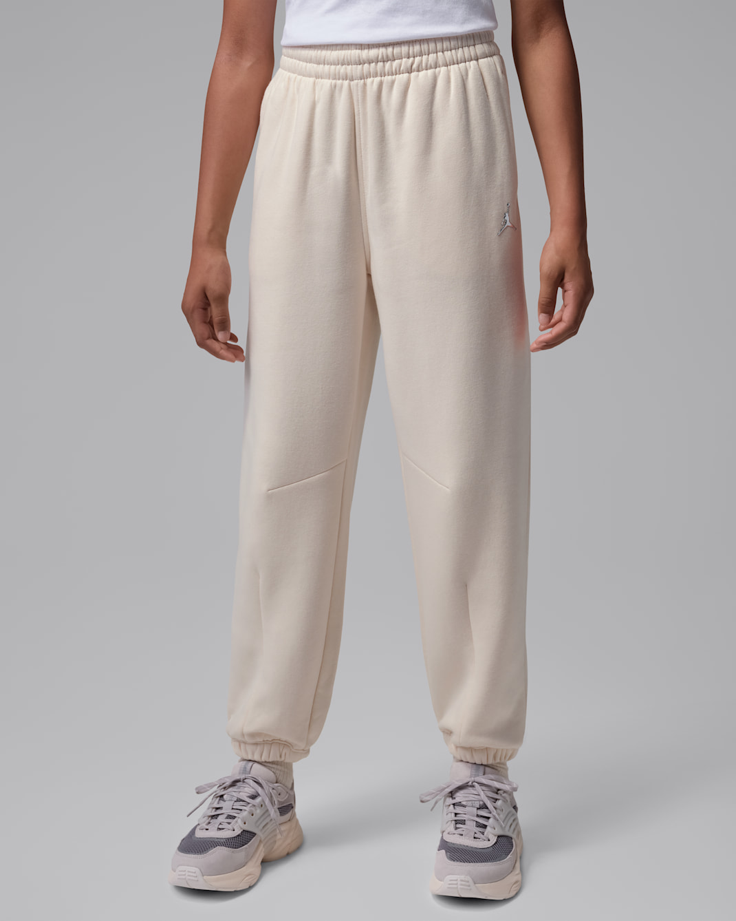 Jordan Brooklyn Fleece Older Kids' Jogging Bottoms - Pearl White
