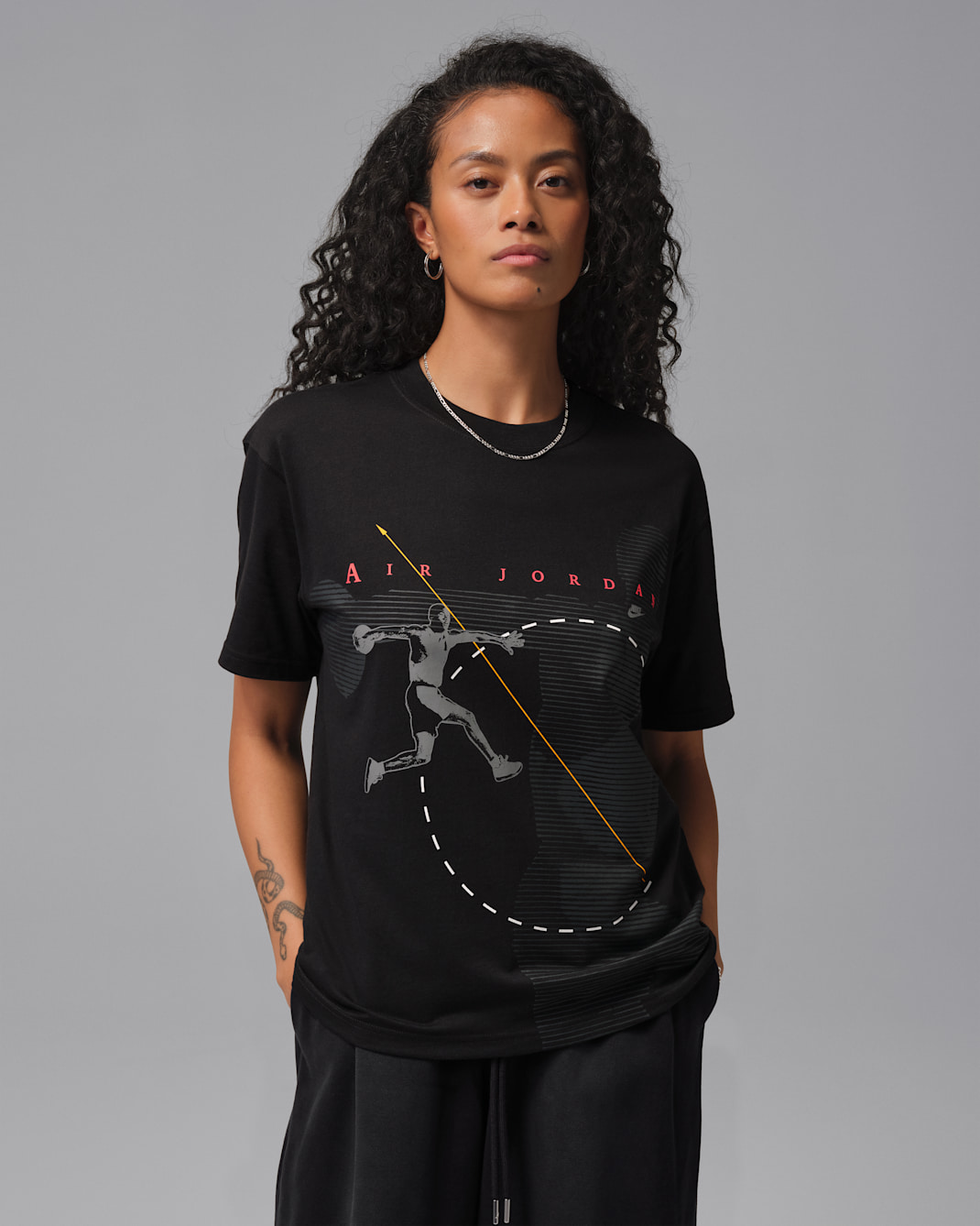 Jordan Flight Women's Graphic T-Shirt - Black/Smoke Grey