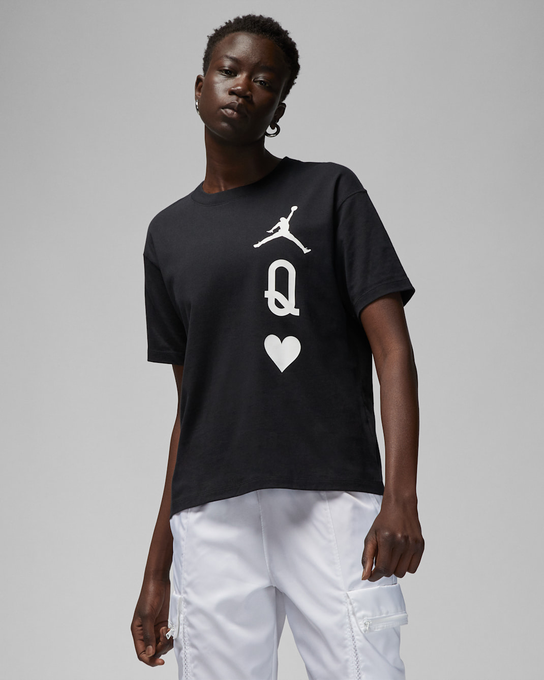 Jordan Flight Women's T-Shirt - Black/White