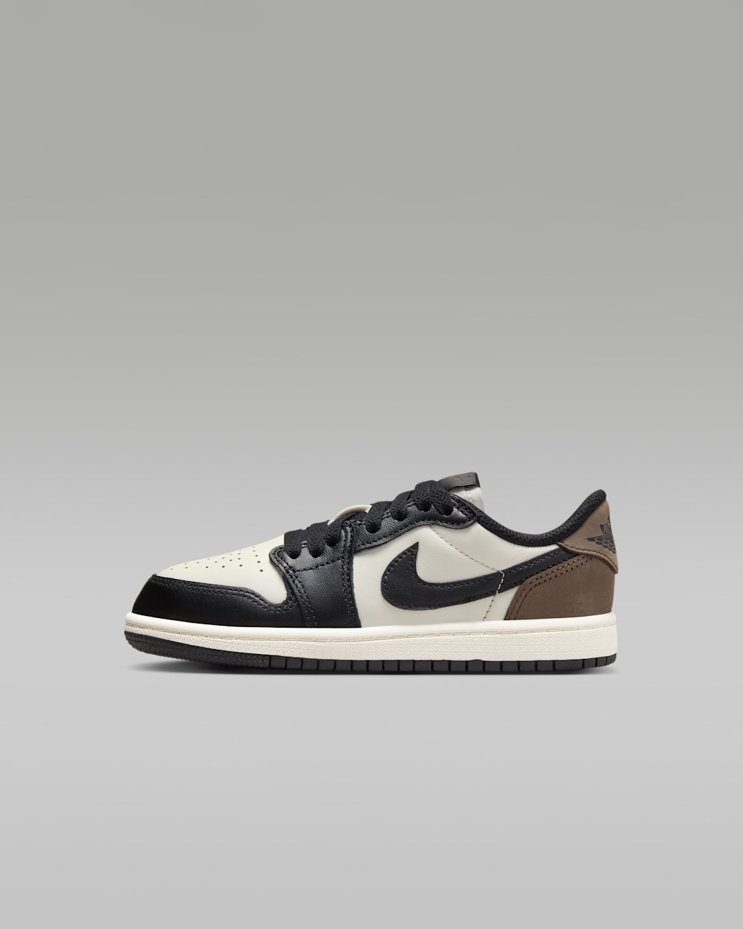 Jordan 1 Retro Low 'Mocha' Younger Kids' Shoes - Sail/Dark Mocha/Black