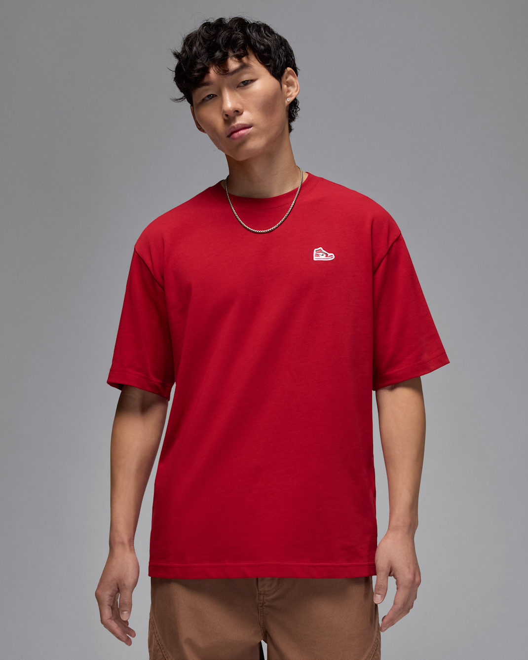 Jordan Brand Sneaker-T-Shirt mit Patch (Herren) - Gym Red/Schwarz