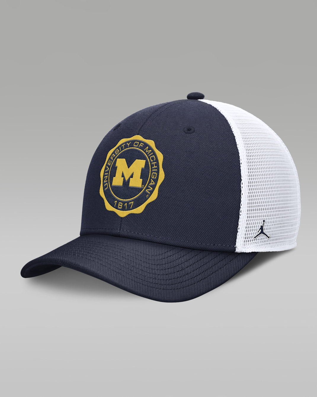 Michigan Rise Men's Jordan Brand Dri-FIT College Trucker Adjustable Hat - Navy