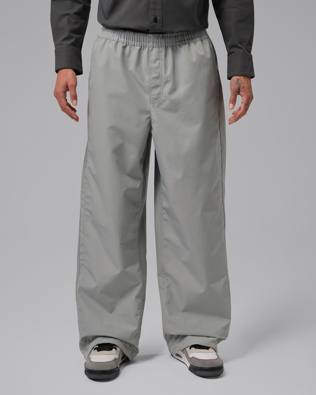 Calças de treino Air Jordan para homem - Cinzento Smoke claro/Castanho médio Legend