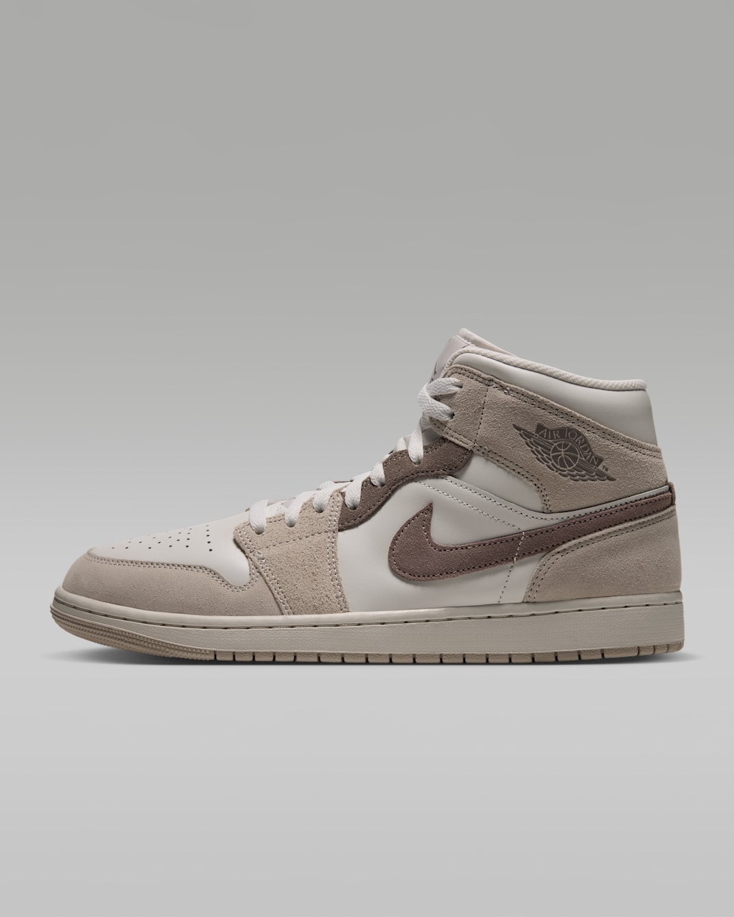 Air Jordan 1 Mid SE-sko til mænd - Phantom/Cream II/Mink Brown