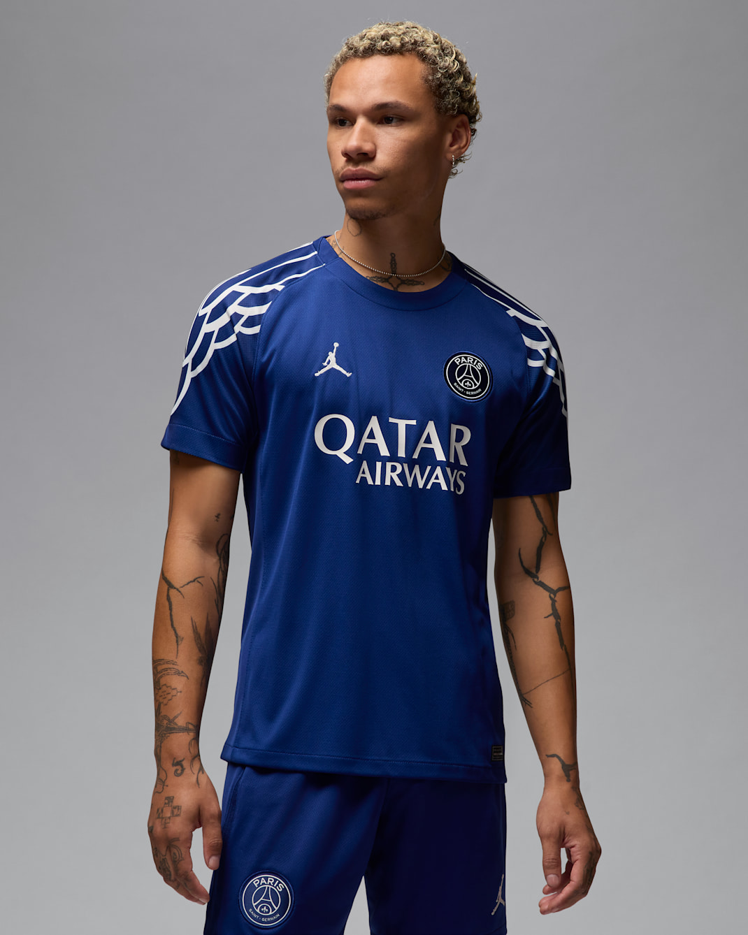 Paris Saint-Germain 2024/25 Stadium Fourth Men's Jordan Dri-FIT Football Replica Shirt - Blue Void/Phantom/Phantom