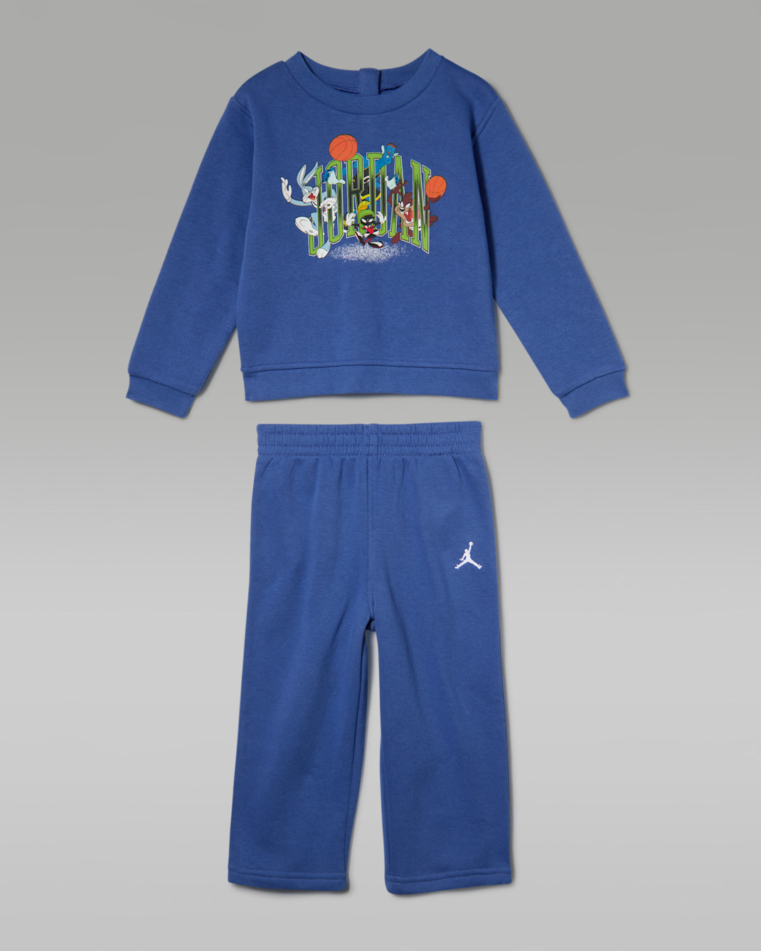 Conjunto de 2 piezas con playera de cuello redondo Space Jam 30 Arched para bebé (12-24 meses) Jordan - Royal universitario
