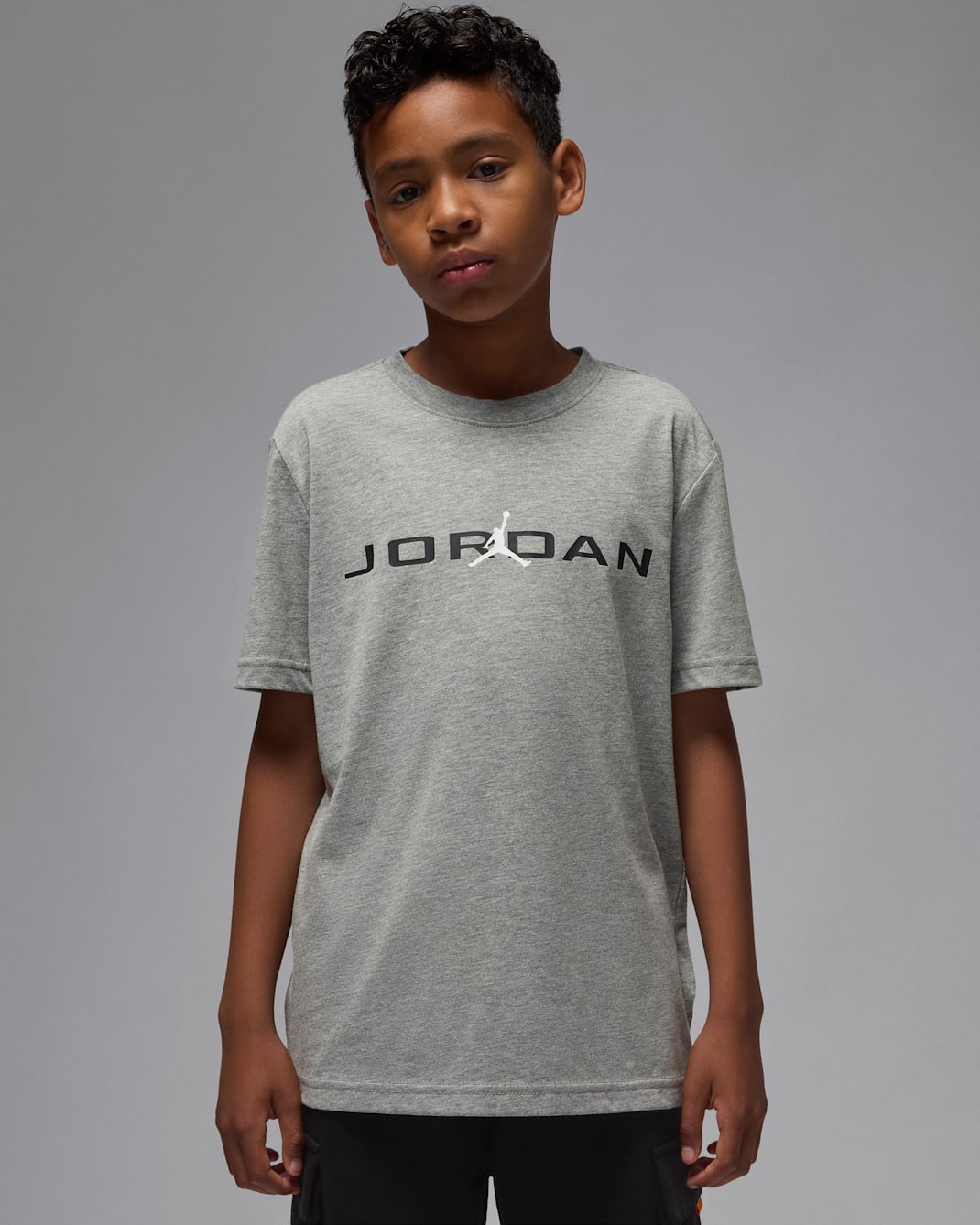 Jordan Older Kids' Air Stretch T-Shirt - Carbon Heather