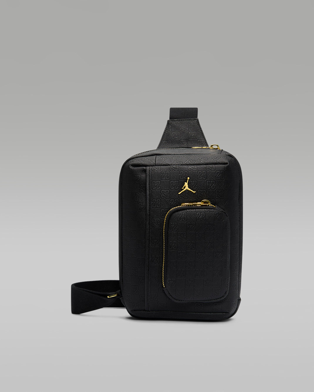 Bandolera Monogram (3 L) Jordan - Negro/Oro