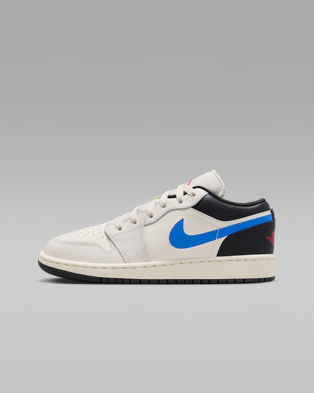 Air Jordan 1 Low Older Kids' Shoes - Phantom/Sail/Off-Noir/University Red