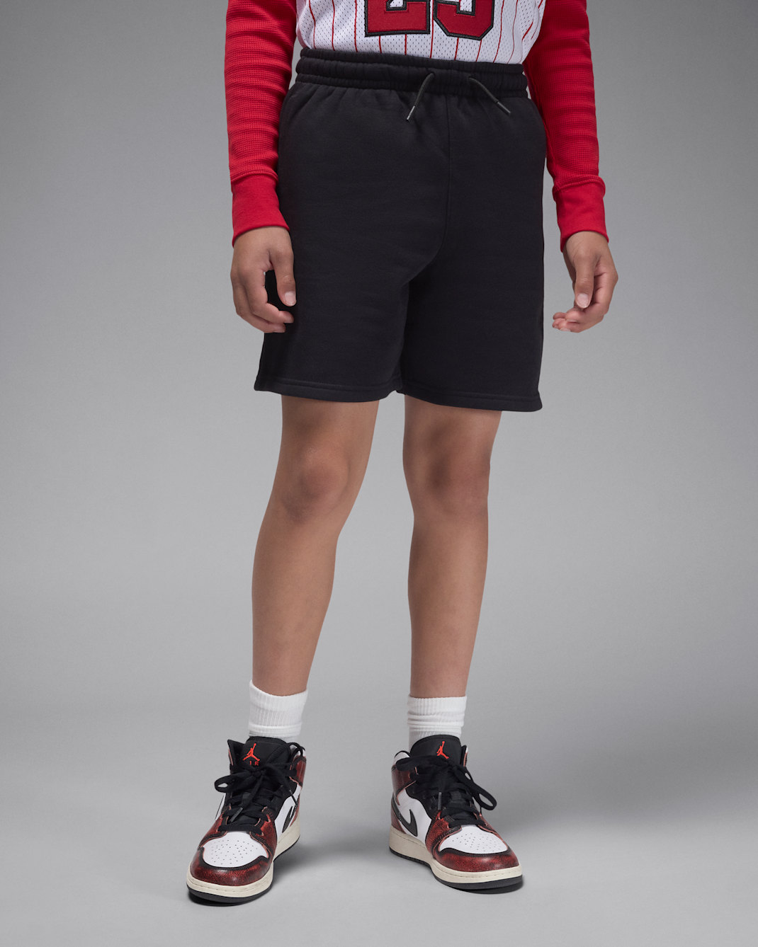 Jordan Brooklyn Fleece Big Kids' Shorts - Black