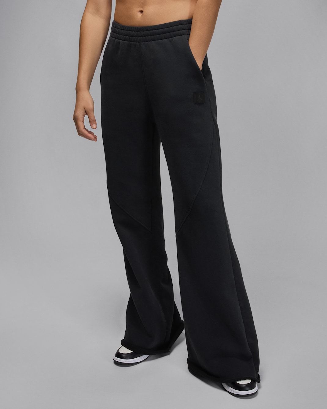 Jordan Flight Fleece Women's Trousers - Black/Dark Smoke Grey