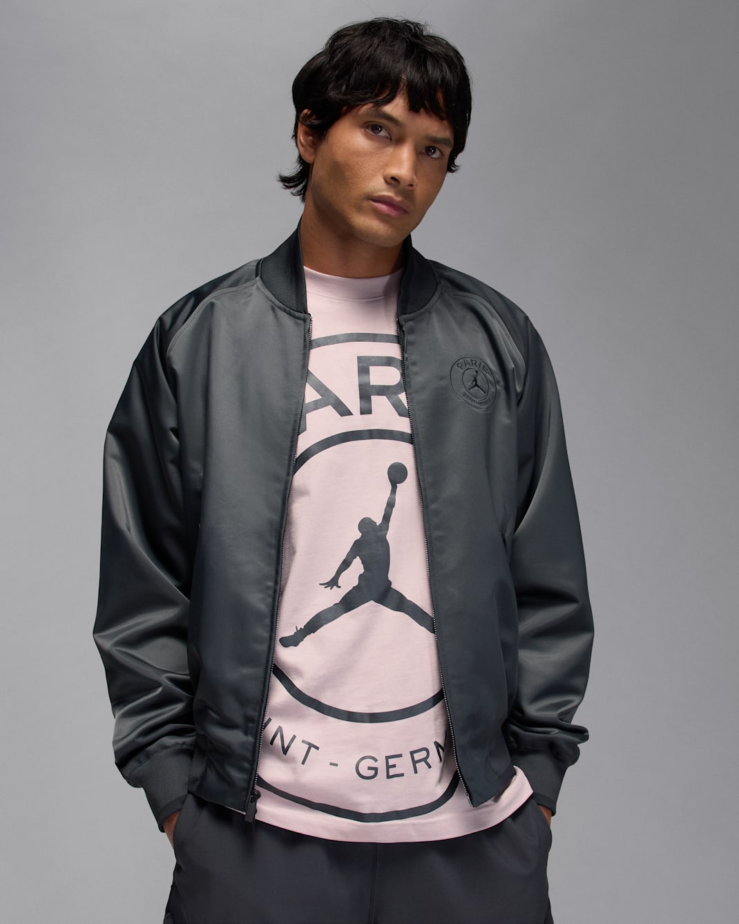 パリ サンジェルマン (PSG) メンズ アンセム ジャケット - アンスラサイト