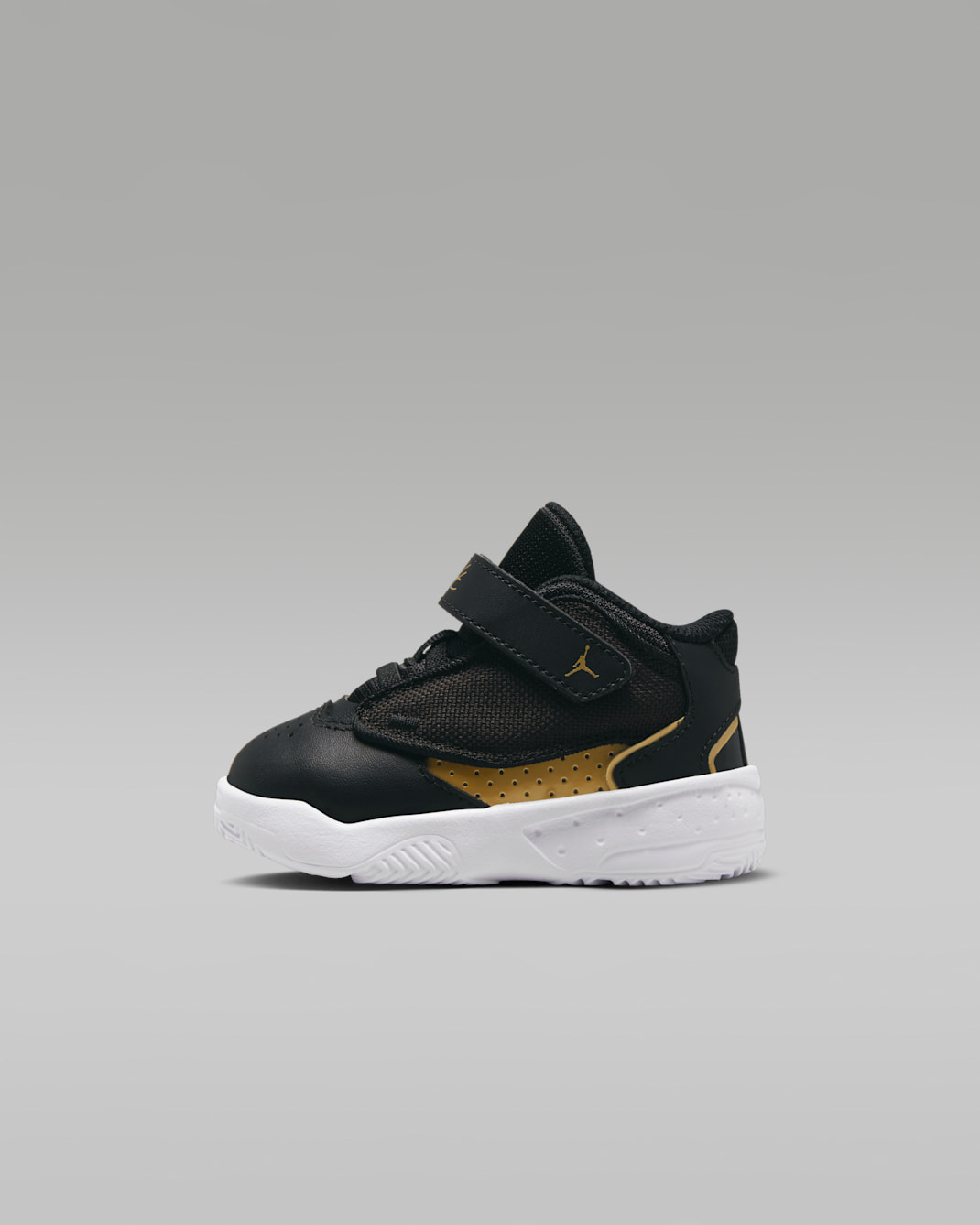 Scarpa Jordan Max Aura 4 – Bebè e Bimbo/a - Nero/Bianco/Oro metallizzato