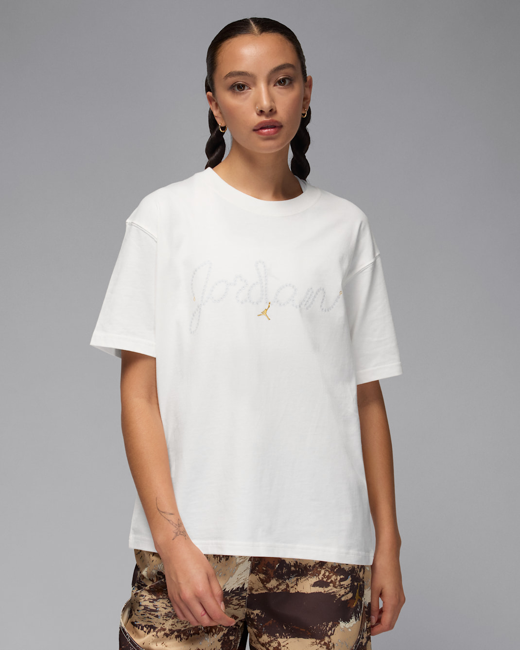 Jordan Brooklyn T-skjorte til dame - Sail/Hvit