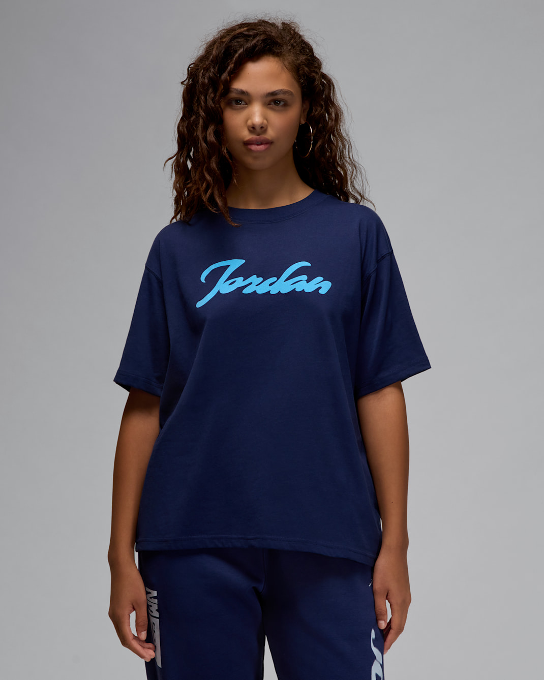 Jordan Women's Graphic T-Shirt - Midnight Navy/Blue Chill