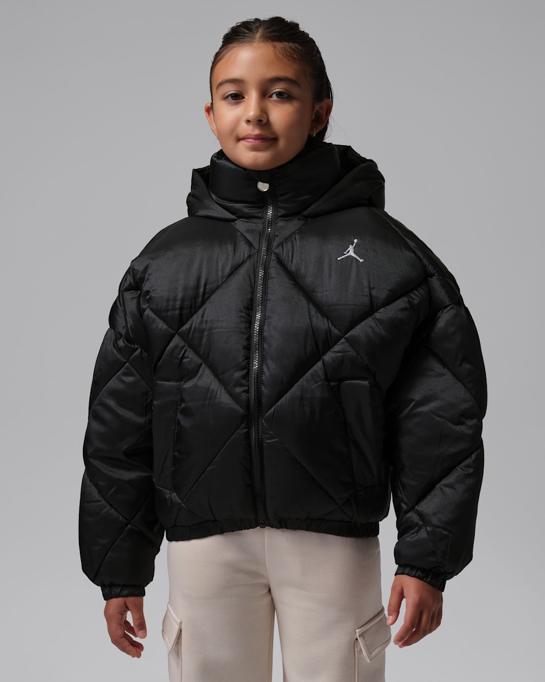 Jordan Older Kids' Diamond Quilted Puffer Jacket - Black