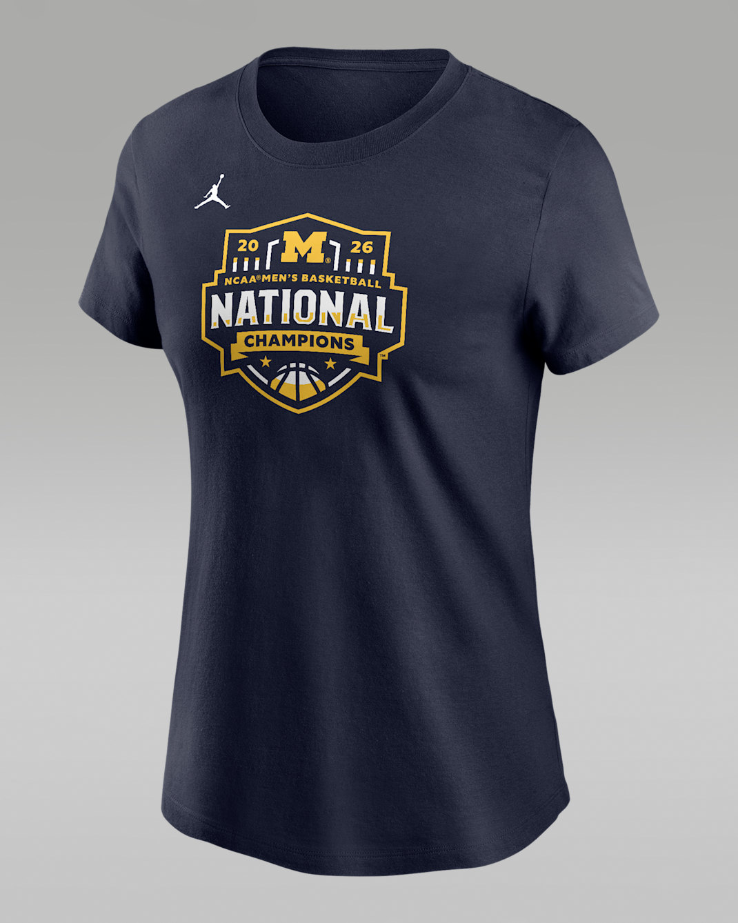 Michigan (Men's Team) Women's Jordan College T-Shirt - Navy