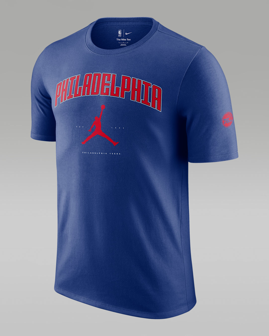 Philadelphia 76ers Essential Men's Jordan NBA T-Shirt - Rush Blue