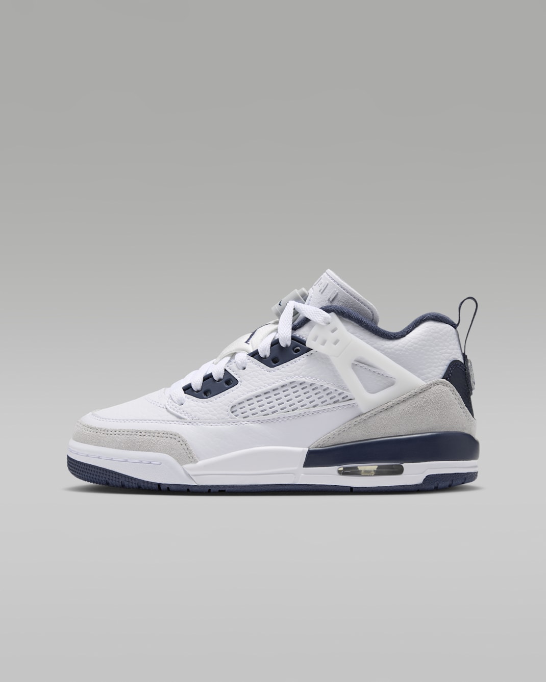 Jordan Spizike Low Older Kids' Shoes - White/Grey Fog/Pink Foam/Obsidian