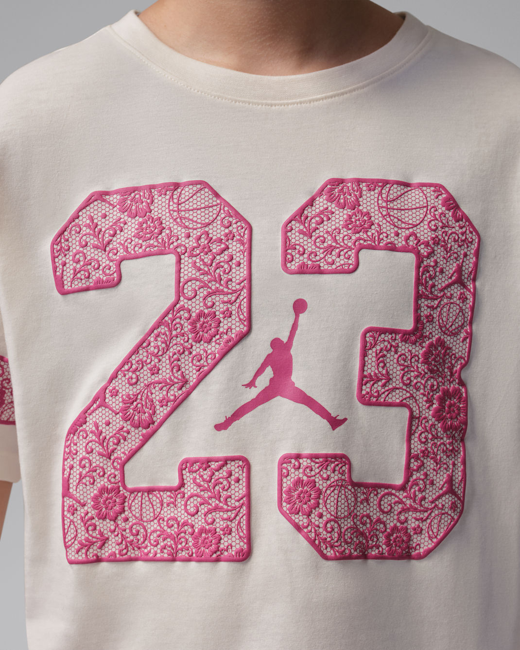 Jordan Big Kids' Floral Lace T-Shirt