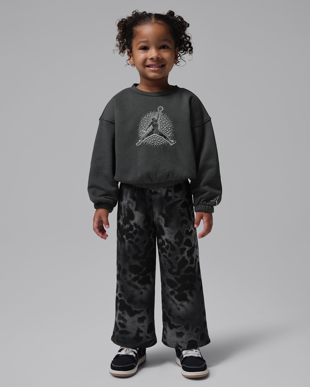 Jordan Toddler Fierce and Fearless 2-Piece Crew Set - Anthracite
