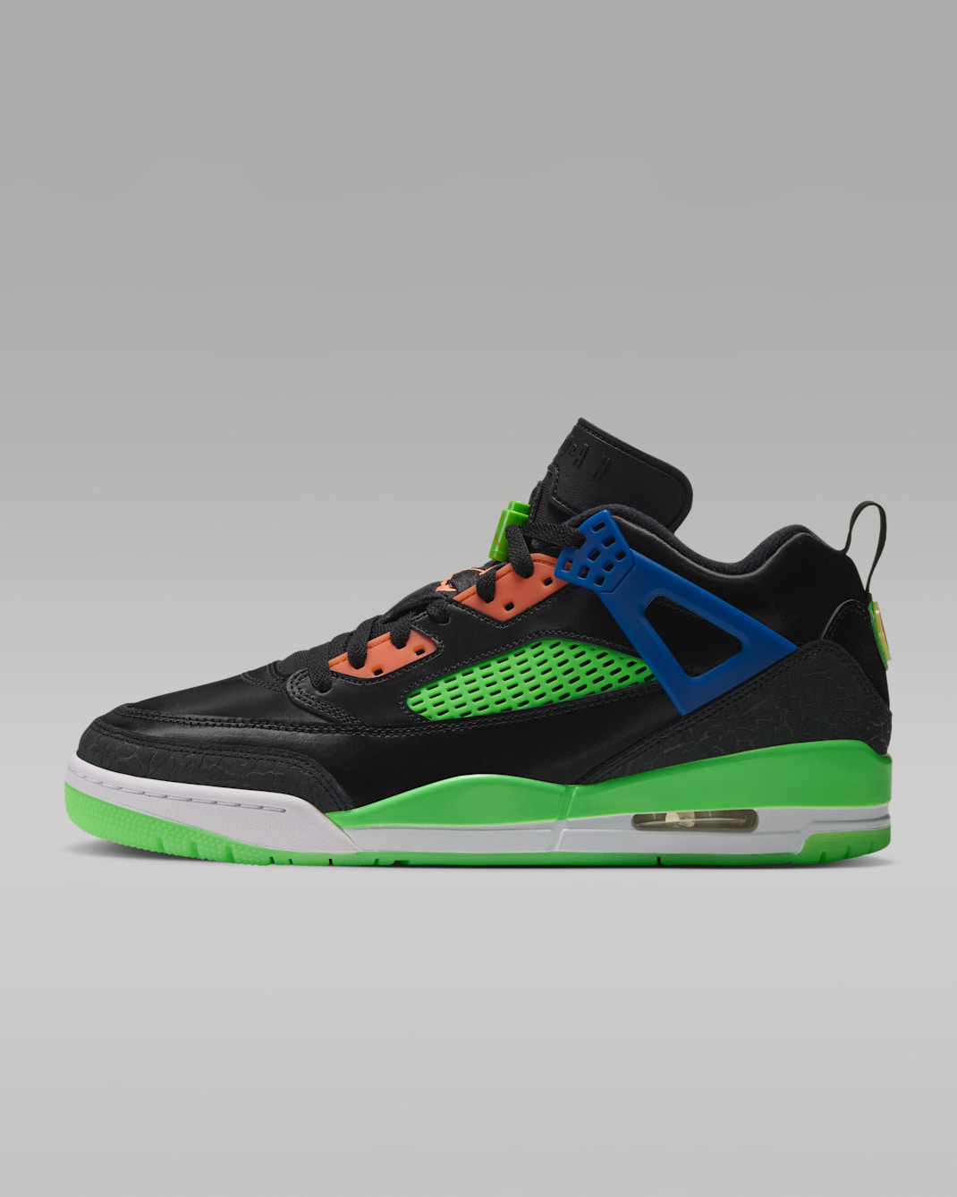 Jordan Spizike Low 'Jam Central' Men's Shoes - Black/Green Strike/Racer Blue/Atomic Orange