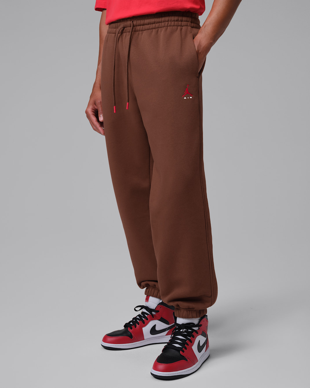 Jordan Brooklyn Men's Trousers - Fauna Brown/University Red