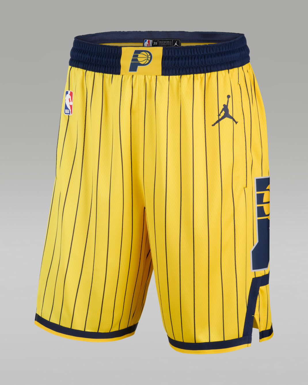 Indiana Pacers Men's Dri-FIT NBA Swingman Shorts - Yellow Strike/College Navy